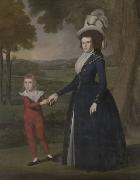 Ralph Earl and her son Charles oil on canvas